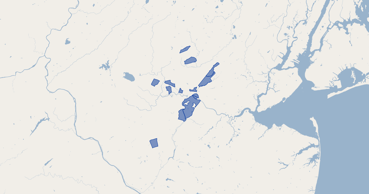 Somerset County, New Jersey Recycling Tote Areas Koordinates