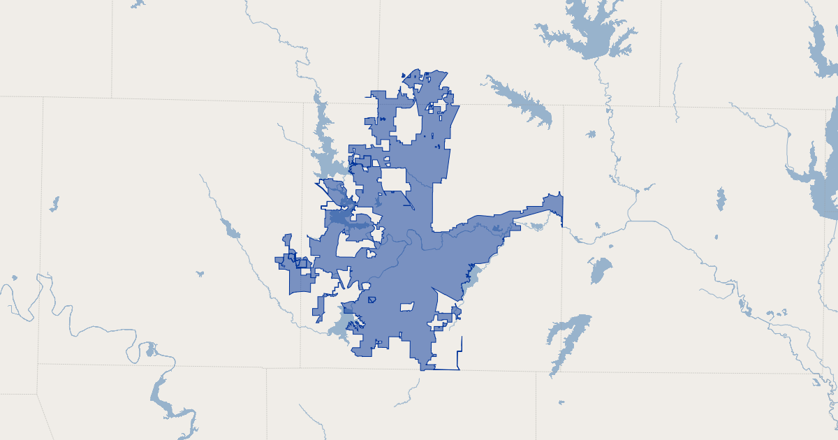 Fort worth, tx newest city map