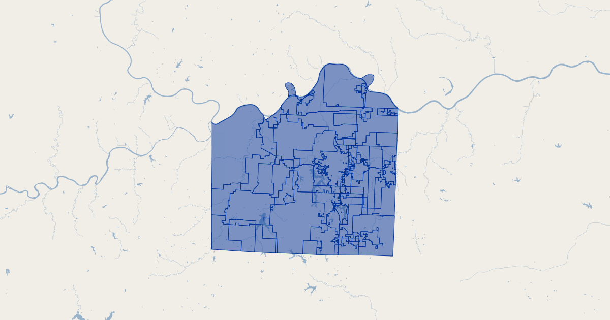 Jackson County, Missouri Tax Code Areas Koordinates