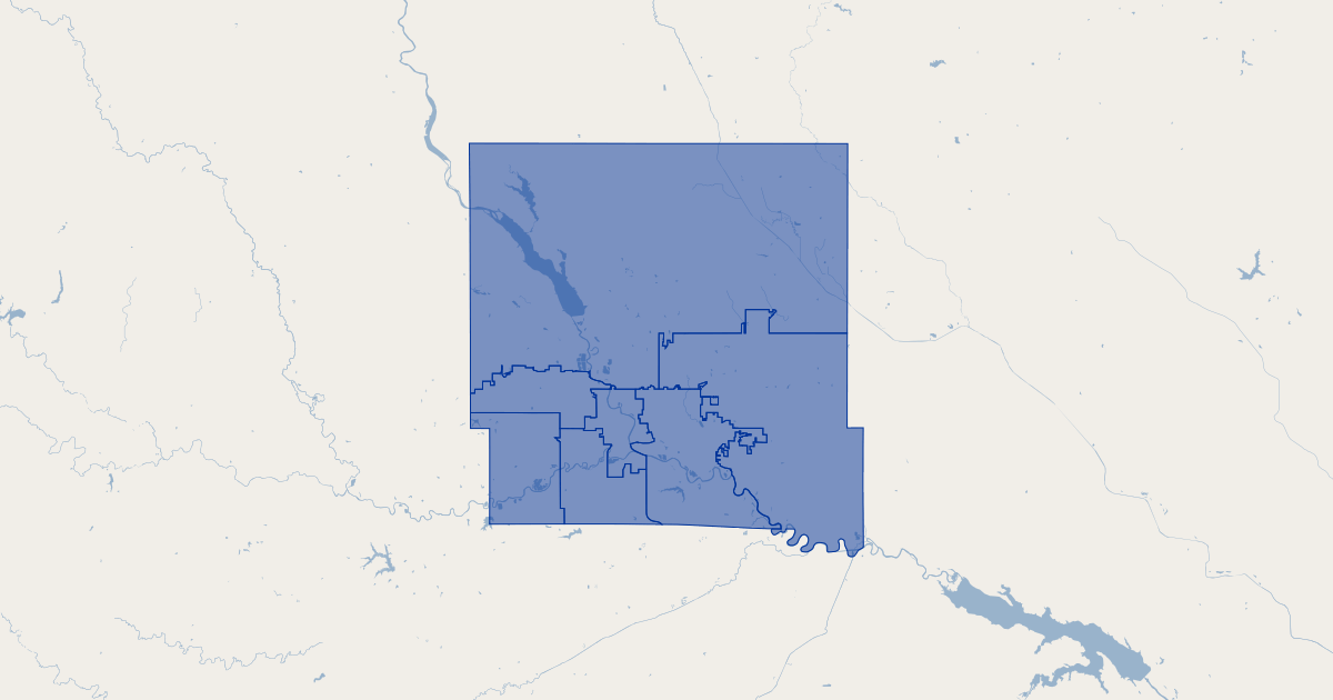 Polk County, Iowa State Senate Districts Koordinates