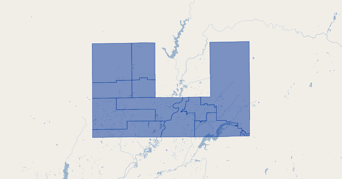 Hamilton County, Indiana School Board Districts Koordinates
