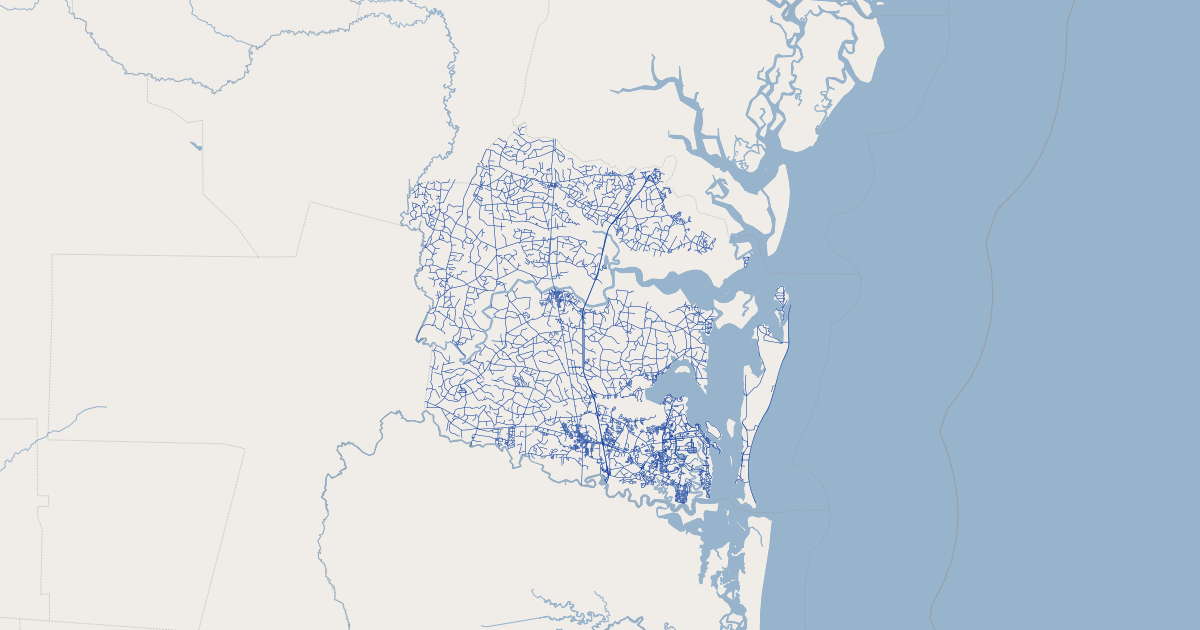 Camden County, Georgia Streets  GIS Map Data  Camden County, Georgia 