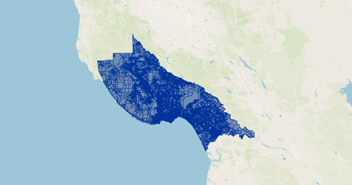 Santa Cruz County, California Parcels Koordinates