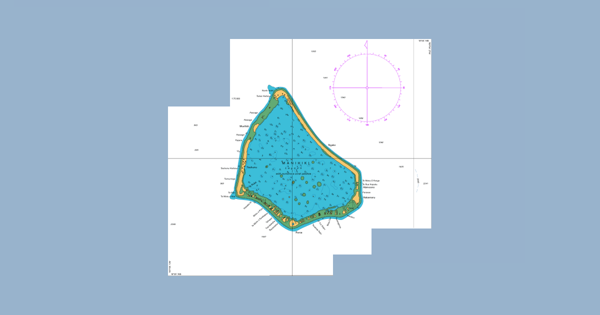 Chart Ck Plans Of The Cook Islands Northern Sheet Manihiki