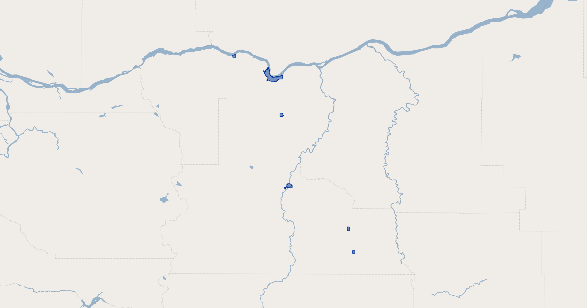 Wasco County, Oregon Municipalities GIS Map Data Wasco County