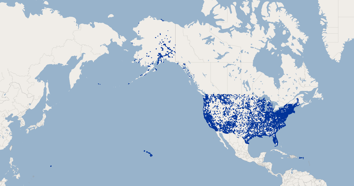 United States Unincorporated Places Koordinates united-states-unincorporated-places-koordinates