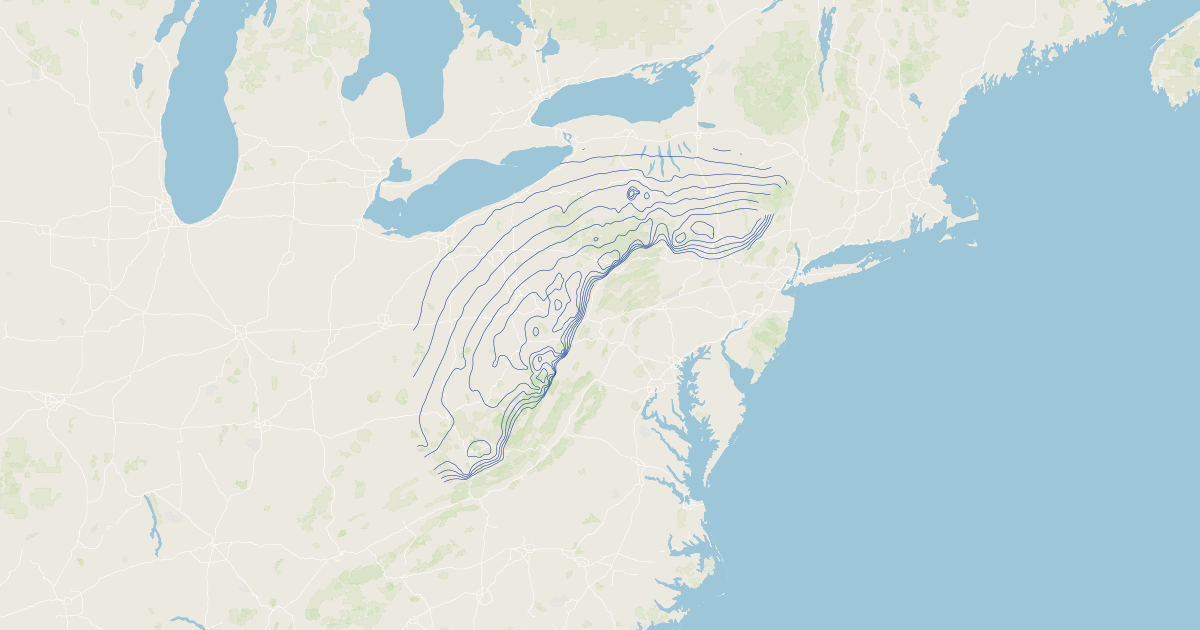 Marcellus Play Elevation Koordinates