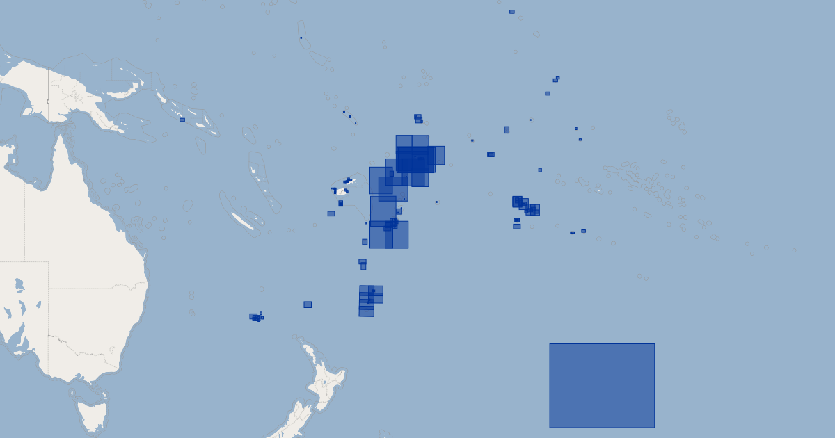 SW Pacific Bathymetric Data Index