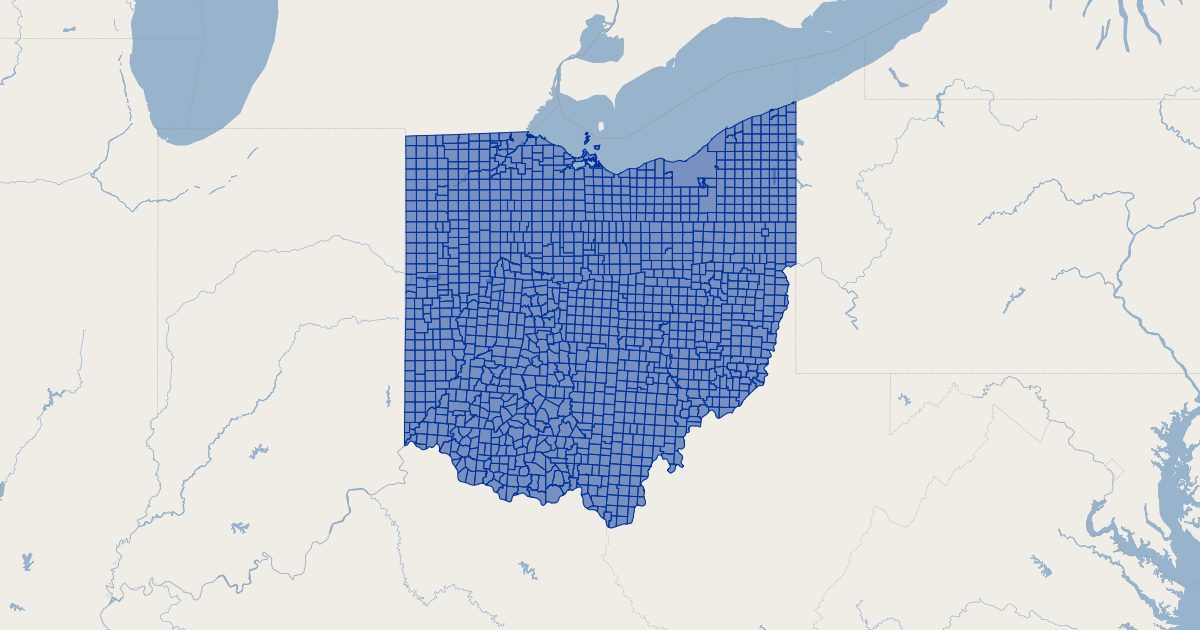 Ohio Townships - Detailed GIS Data