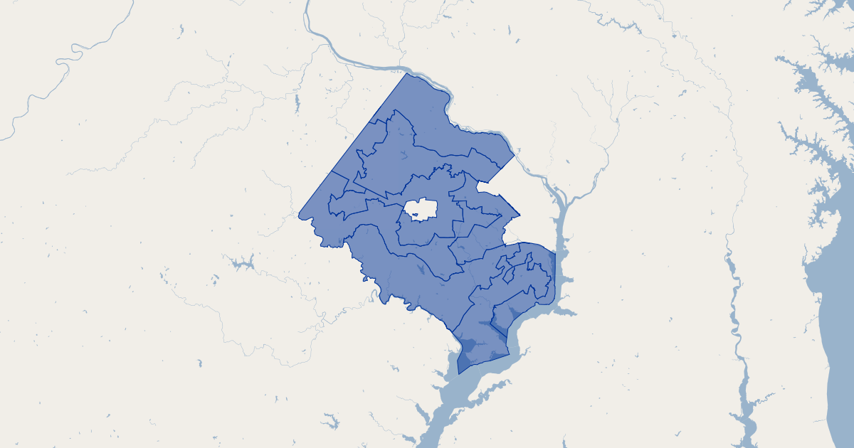 Virginia State Senate Districts Koordinates