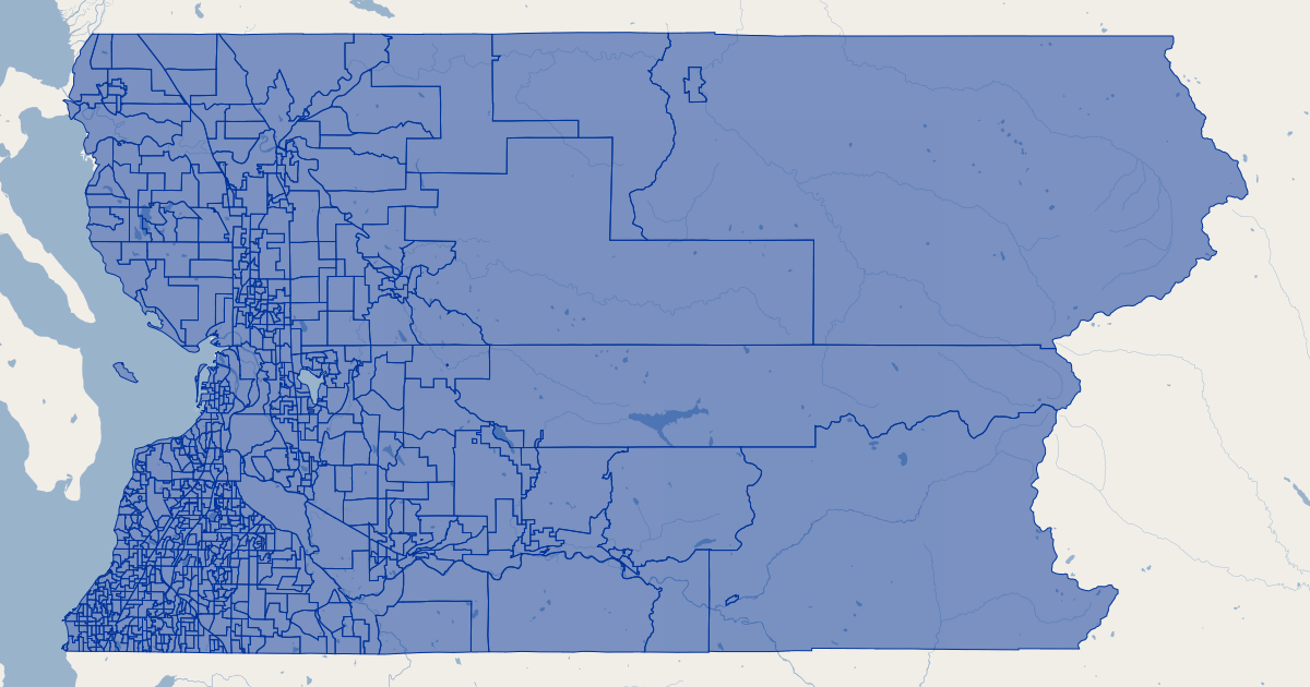 Snohomish County, WA Voter Precincts Koordinates