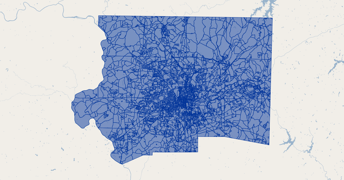 Forsyth County, North Carolina Census Block Koordinates