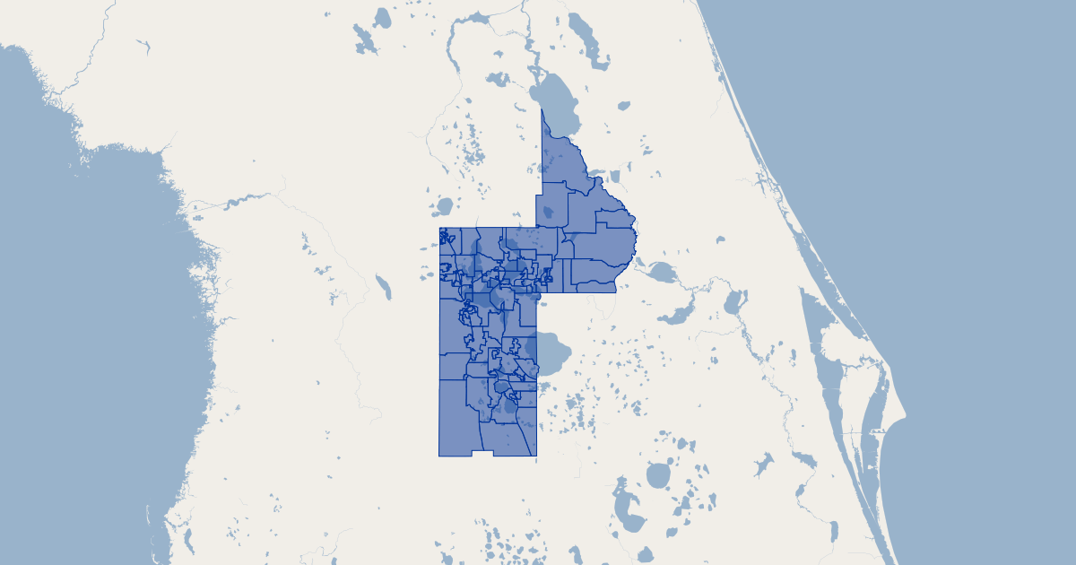 Lake County, Florida Voting Precincts Koordinates