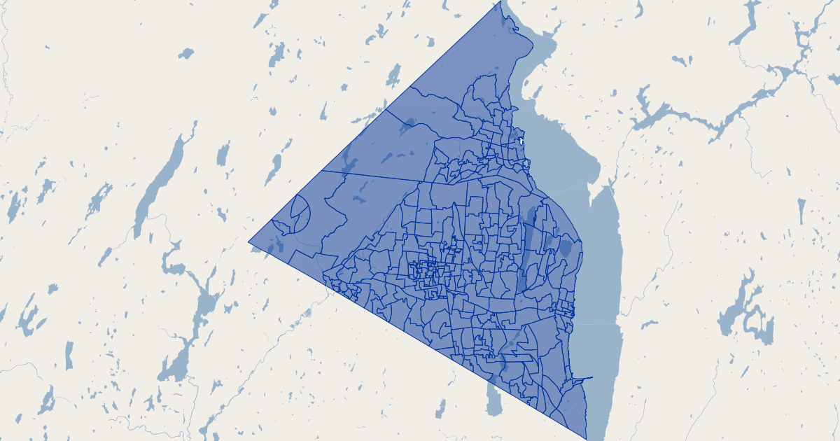 Rockland County, New York Election Districts Koordinates