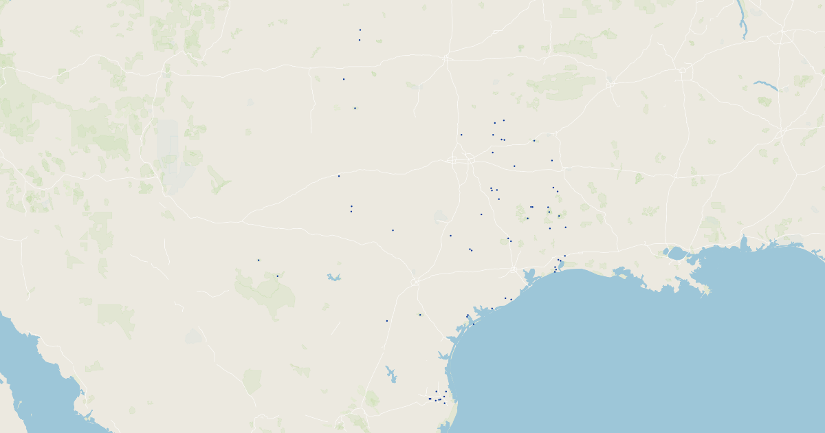 Texas Public Hunt Areas Koordinates
