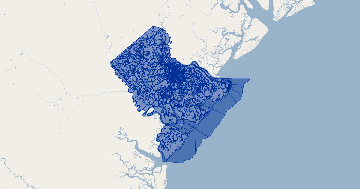 Chatham County, Georgia Census Blocks 2010 | Koordinates