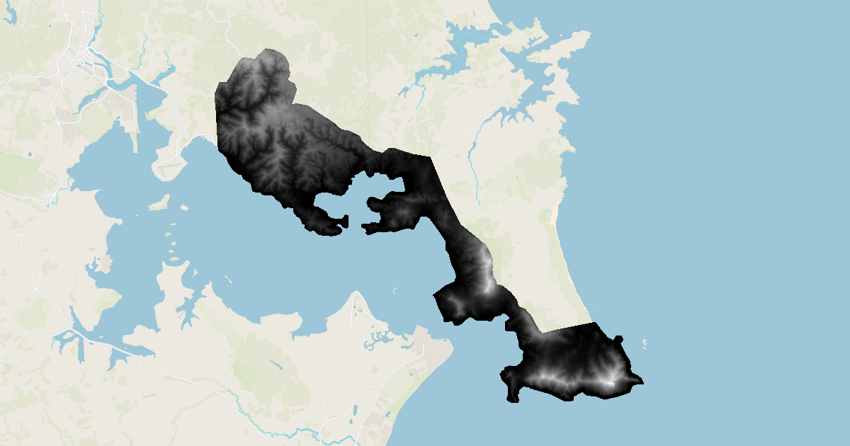 Northland Whangarei Heads LiDAR 1m DSM (2016) LINZ Data Service