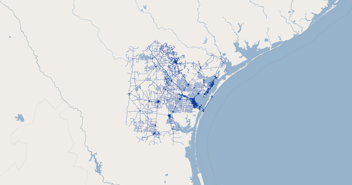 Nueces County, Texas Streets | Koordinates