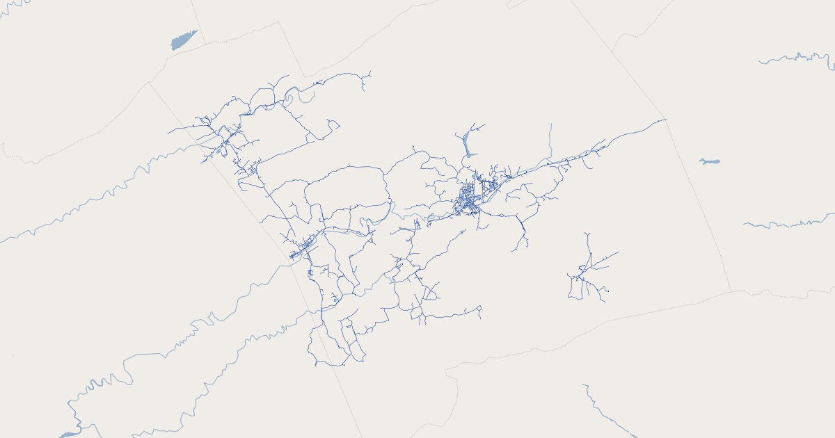 Smyth County, Virginia Water Lines | GIS Map Data | Smyth County ...