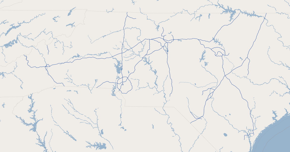 North Carolina Interstate Speed Limits  Koordinates