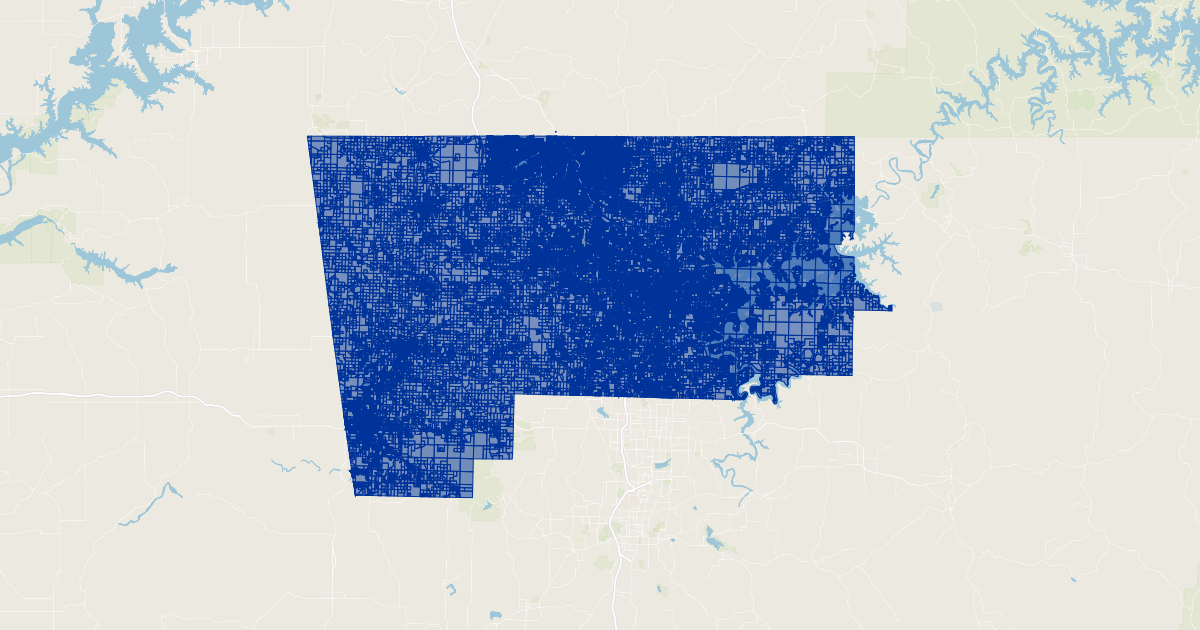 Benton County, Arkansas Parcels Koordinates