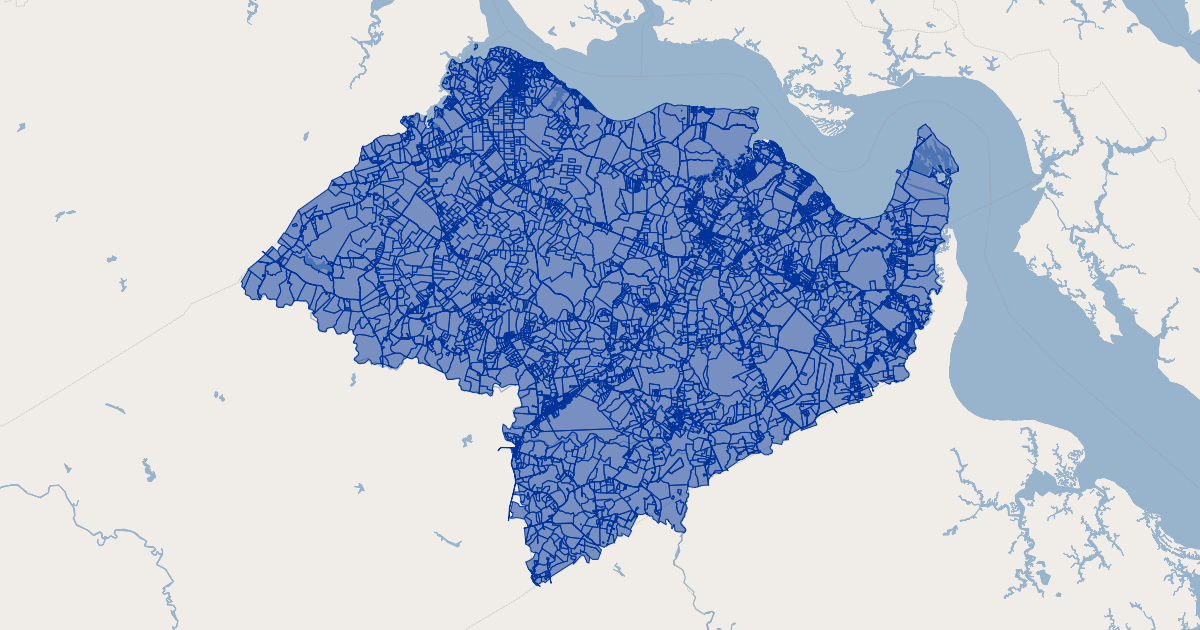 Surry County, Virginia Parcels Koordinates