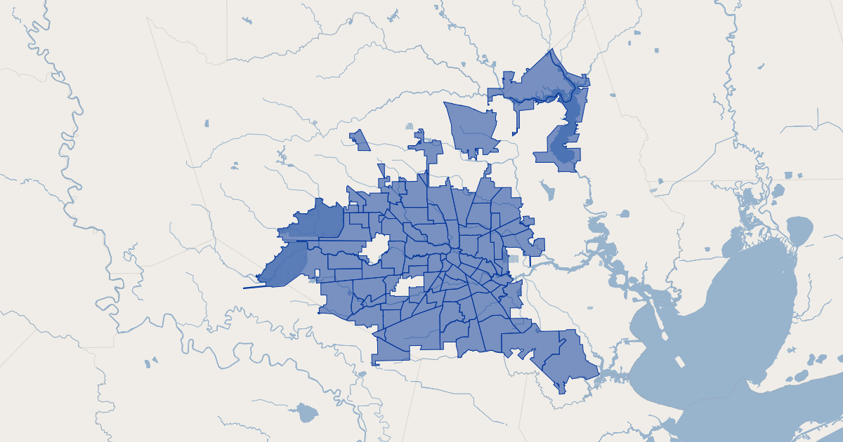 Houston Super Neighborhoods | Koordinates