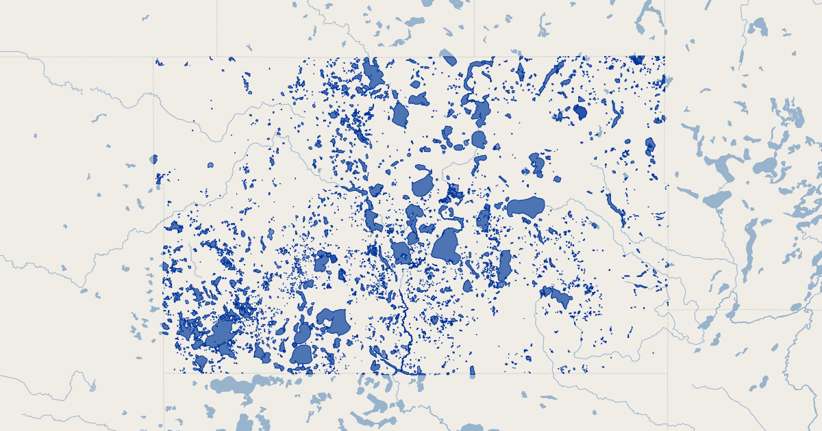 Becker County, Minnesota Lakes Koordinates