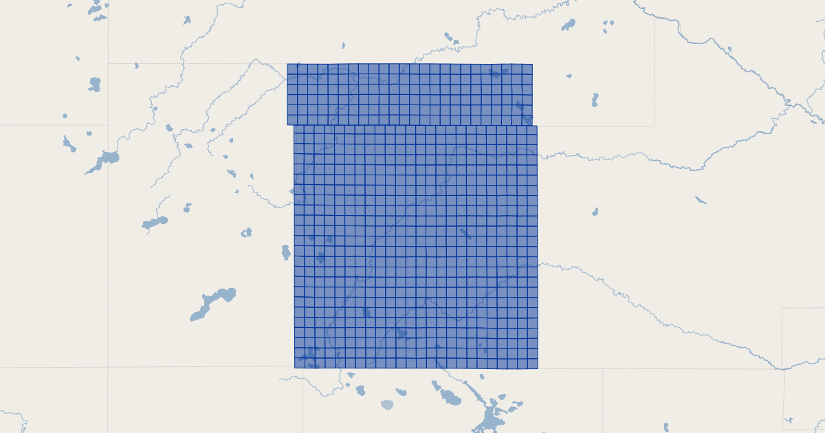 Lyon County, Minnesota Drainage Sections Koordinates