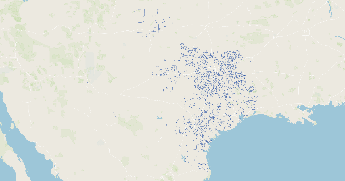 Texas Load Zoned Roads Koordinates