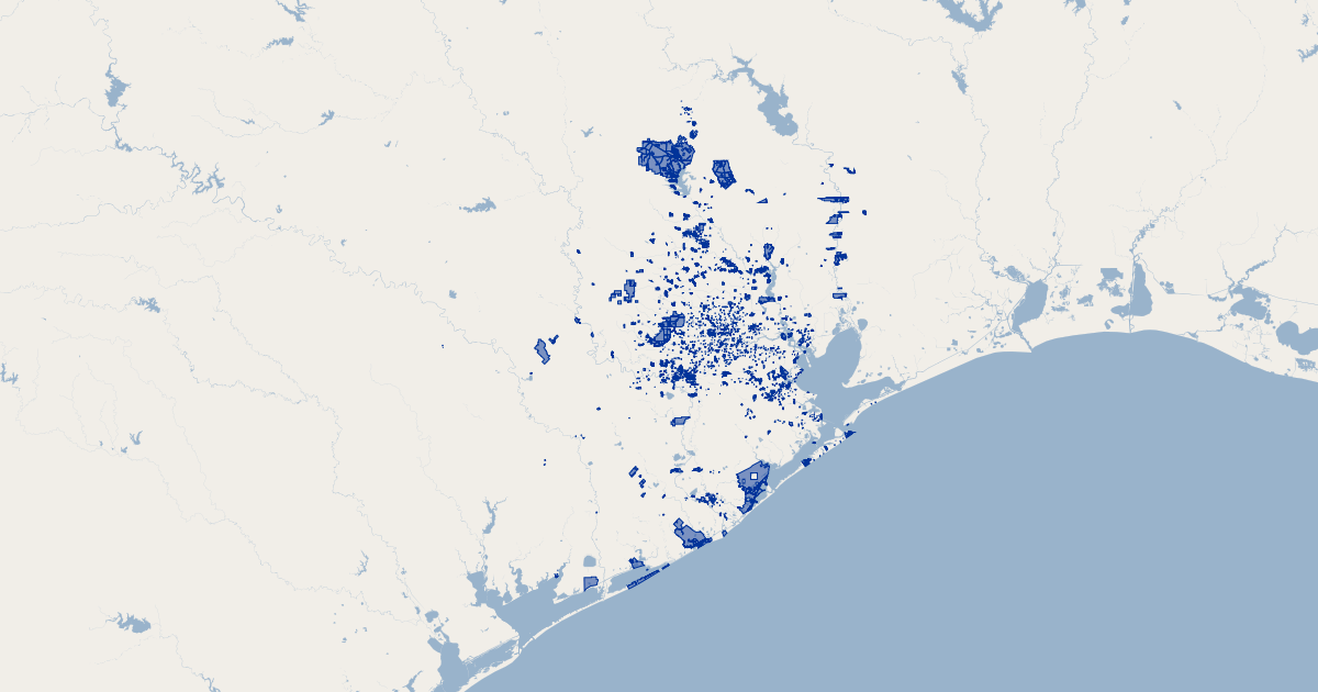 Houston, Texas Park Areas | Koordinates