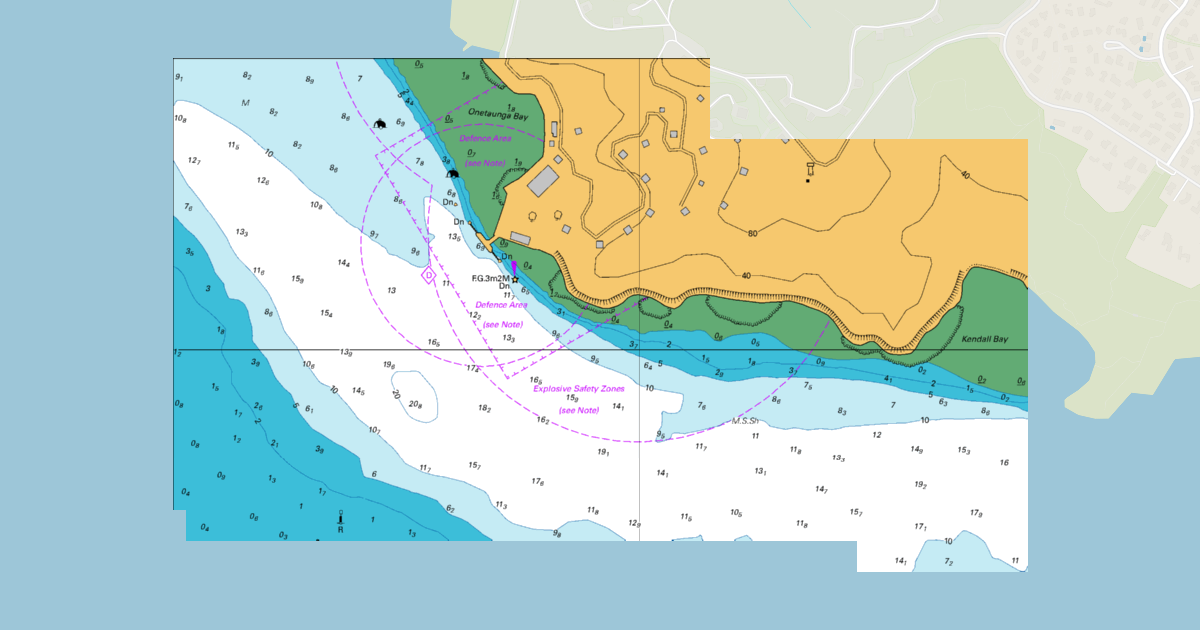 Chart NZ 5323 Auckland Harbour West - Kauri Point Wharf | LINZ Data Service