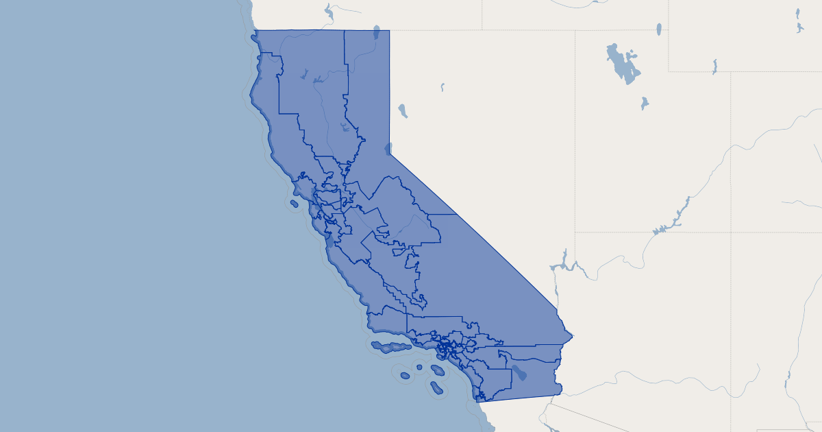 California State Senate Districts (2001) | Koordinates