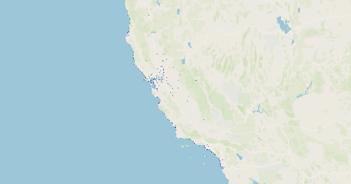 California Ports Koordinates