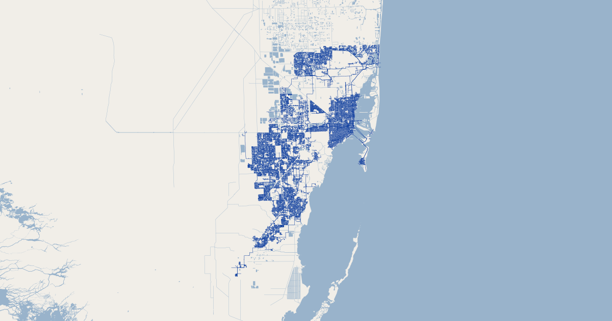 Miami Florida Map - GIS Geography