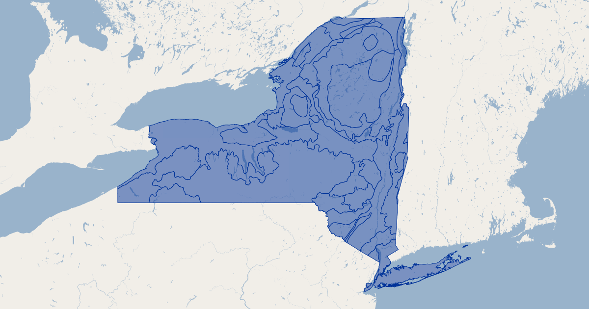 New York State Ecological Zones | Koordinates