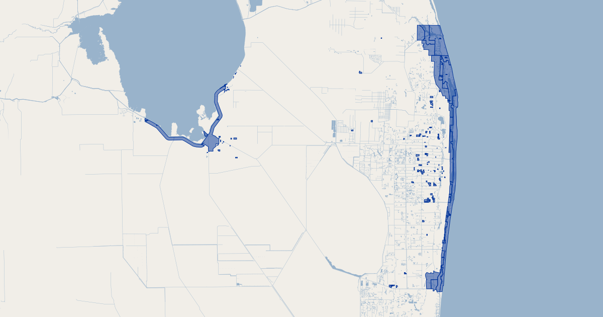 Palm Beach County Florida Evacuation Zones Koordinates 5444