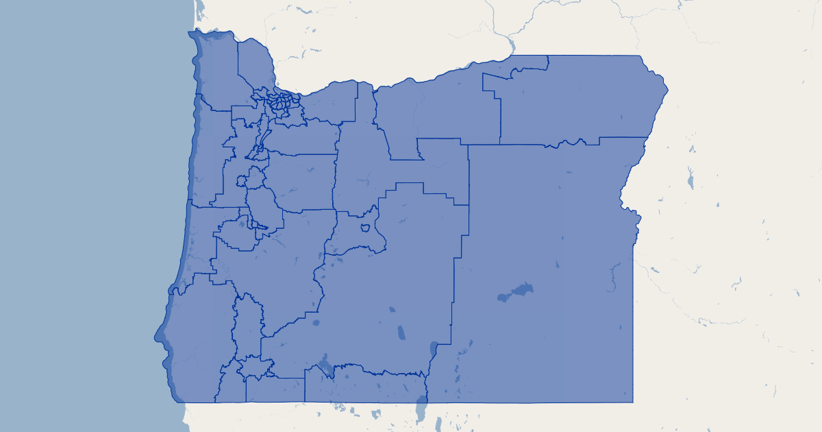 Oregon House Districts  Koordinates