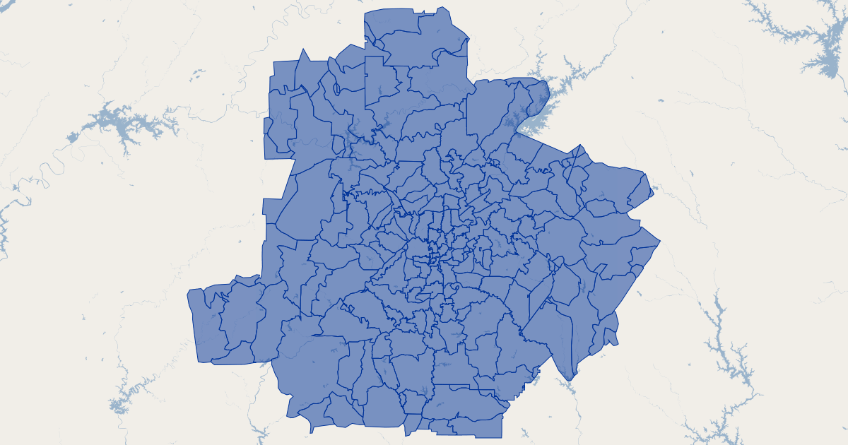 Fulton County Georgia Zip Codes Koordinates 4118