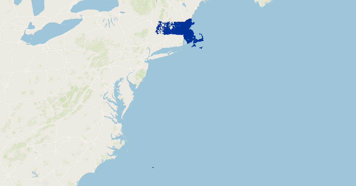 Massachusetts Address Points Koordinates