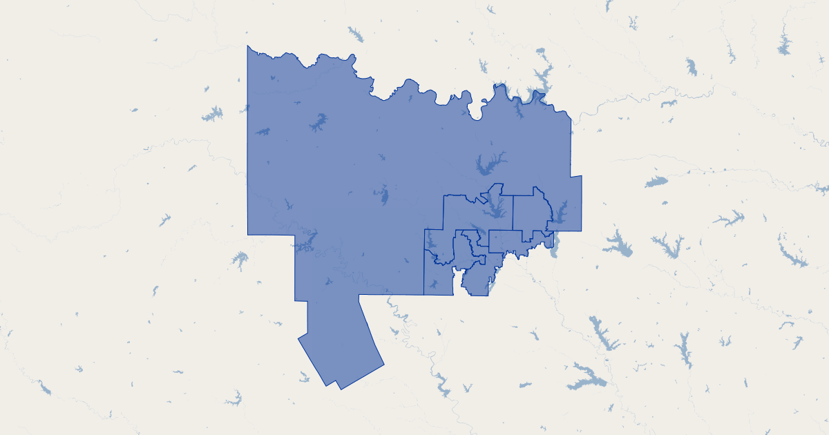 Denton County, Texas Senate Districts | Koordinates