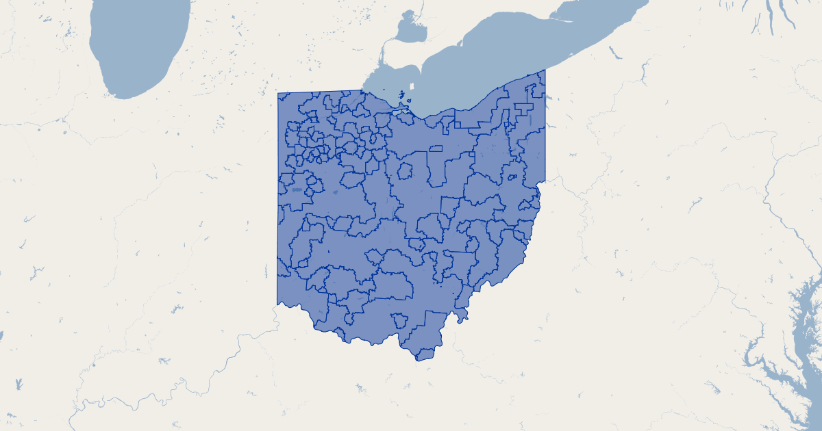 Ohio PUCO Electric Service Areas | GIS Map Data | State of Ohio