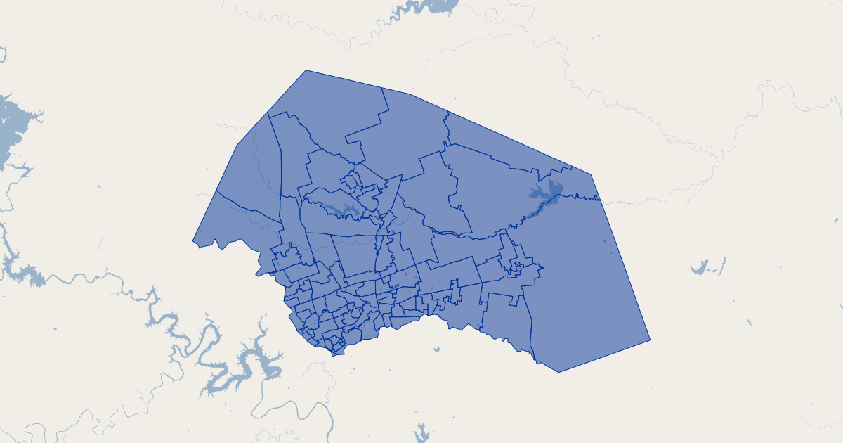 Williamson County, Texas Voting Precinct Koordinates